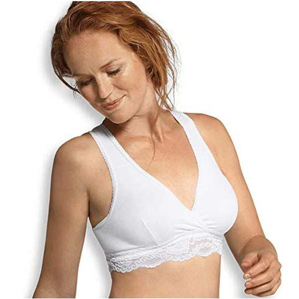 Carriwell Crossover Sleeping & Nursing Bra - White (Medium)