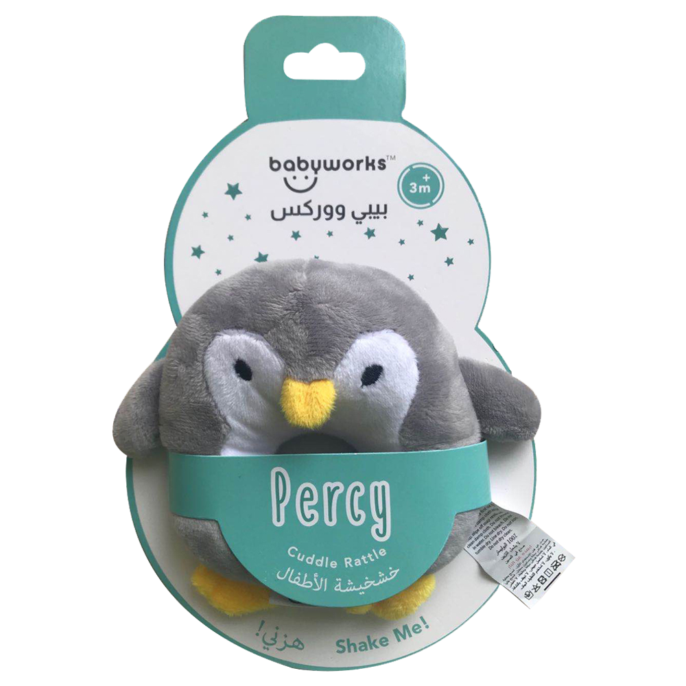 Baby Works - Bibibaby Cuddle Rattle (Percy The Penquin)