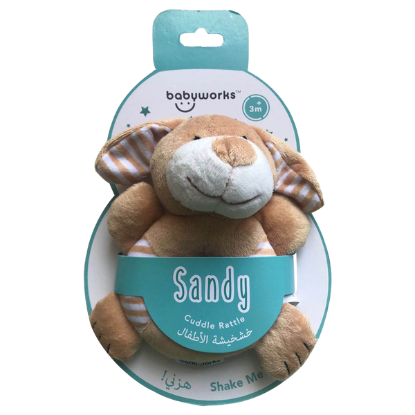 Baby Works - Bibibaby Cuddle Rattle (Sandy The Dog)