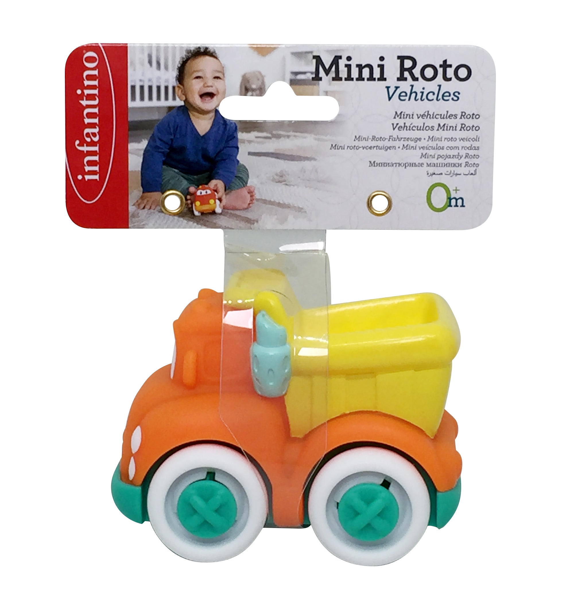 Infantino - Grip & Roll Soft Wheels - Dump Truck