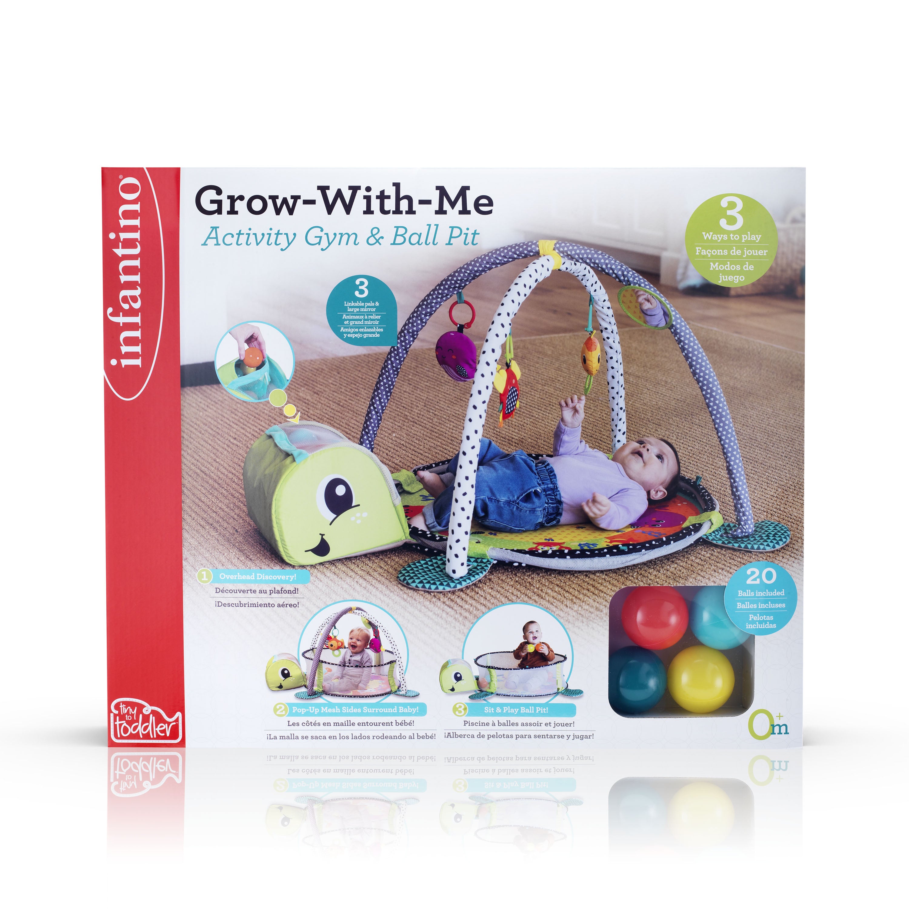 Infantino - Grow-with-Me Activity Gym & Ball Pit