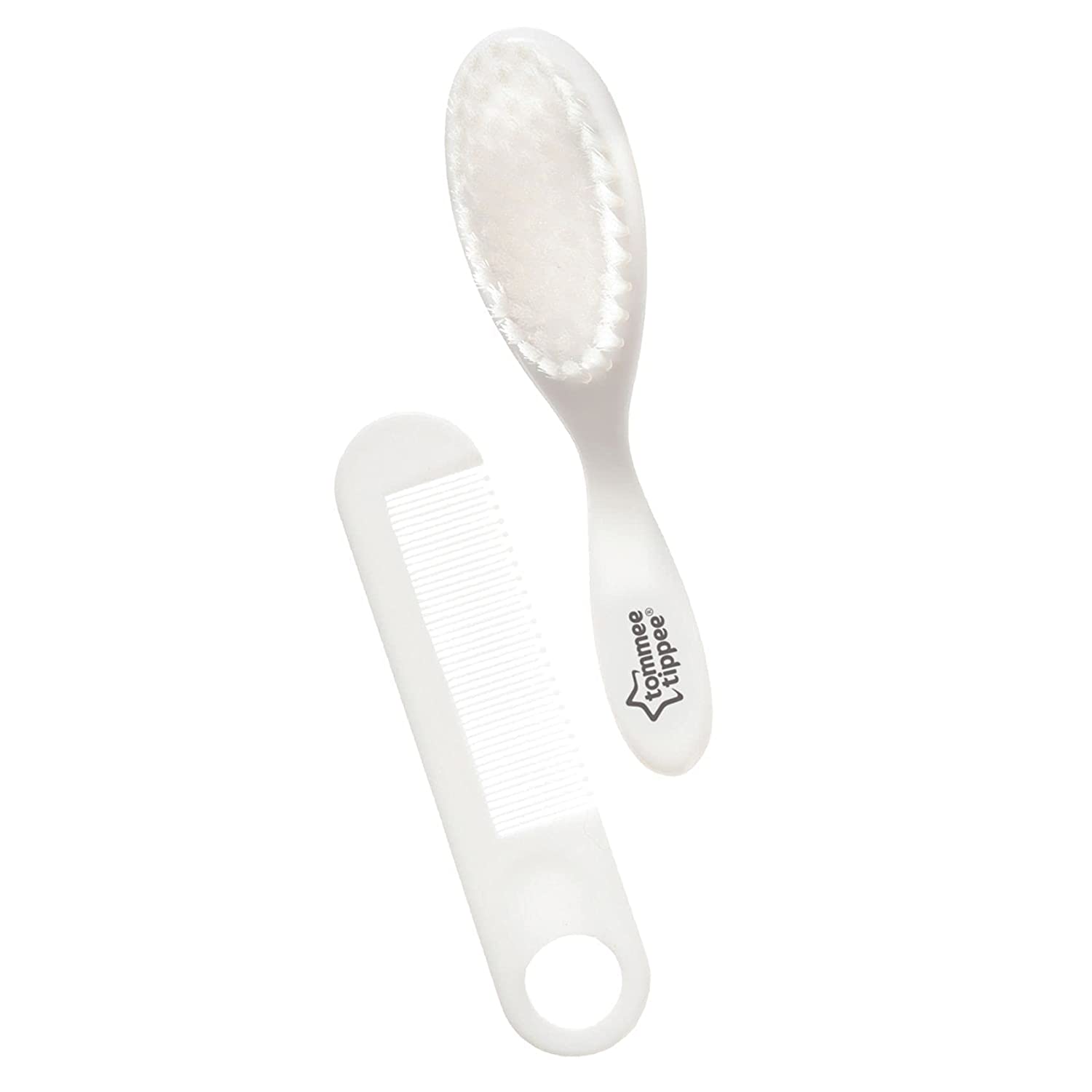 Tommee Tippee Essentials Baby Brush and Comb 2 pcs -White