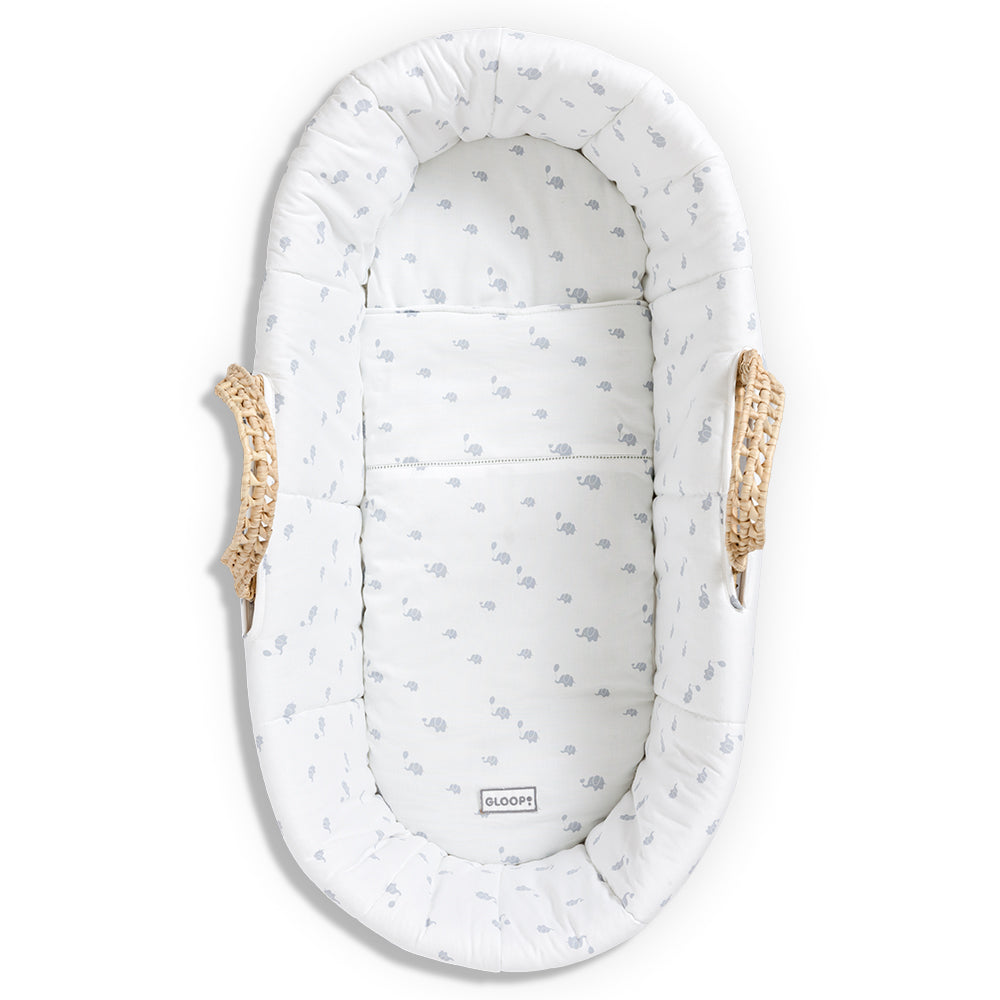 Gloop! Moses Basket Elephant (0-6 months)