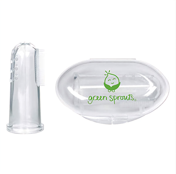 Green & Sprouts - Finger Toothbrush - Clear