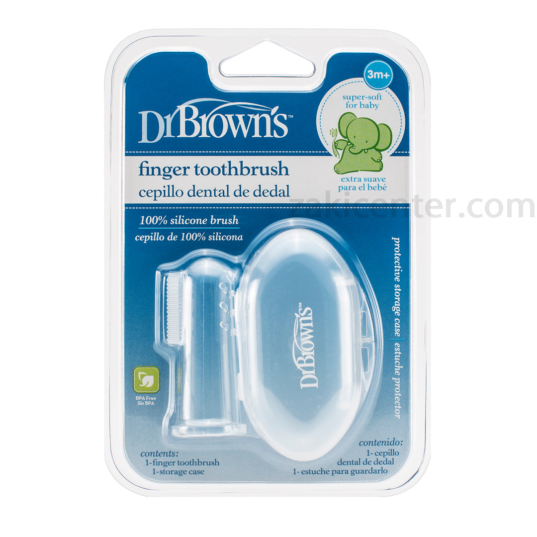 Dr.Browns Silicone Finger Toothbrush with Case, 1-Pack