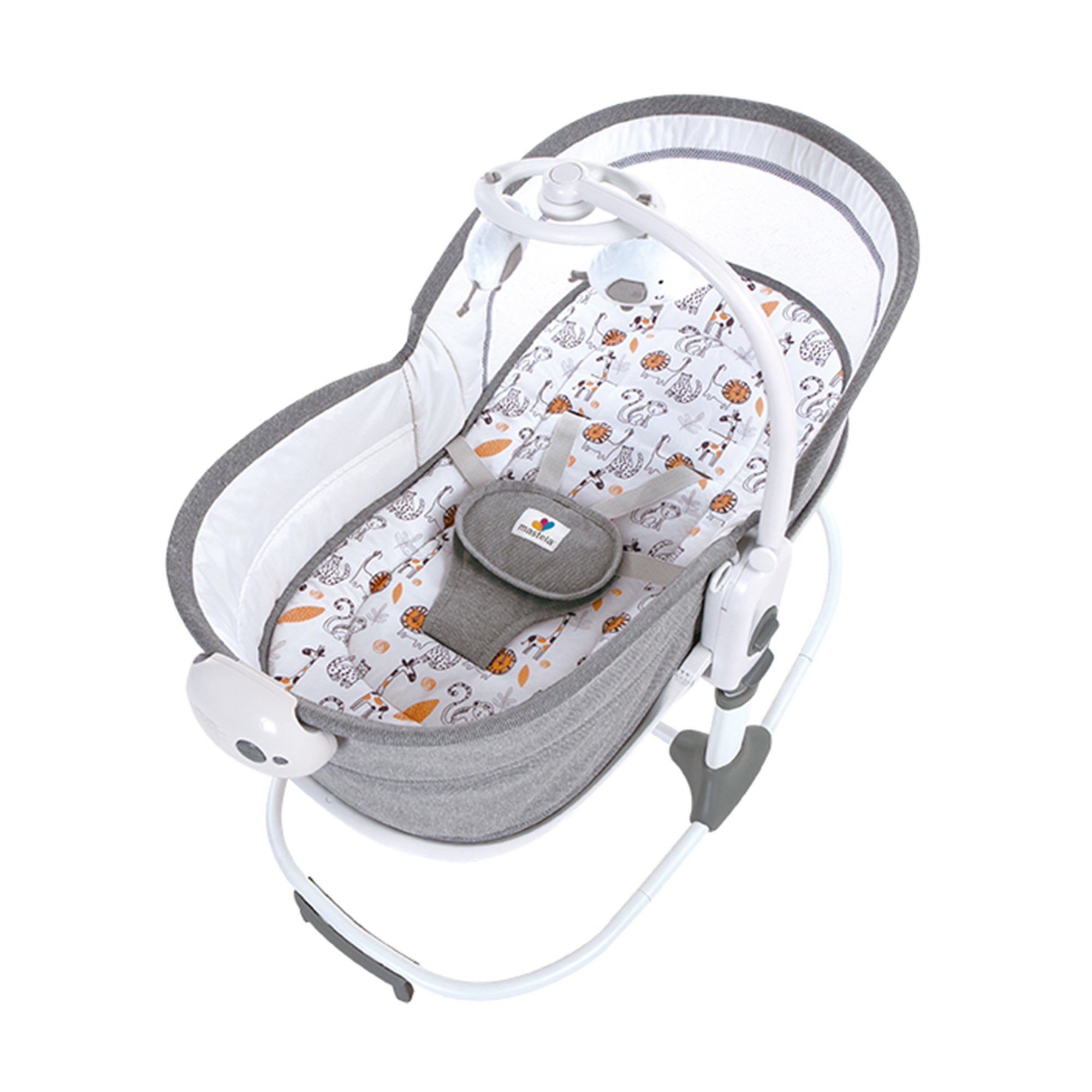 6 in 1 Deluxe Multi Functional Bassinet Grey Tiger