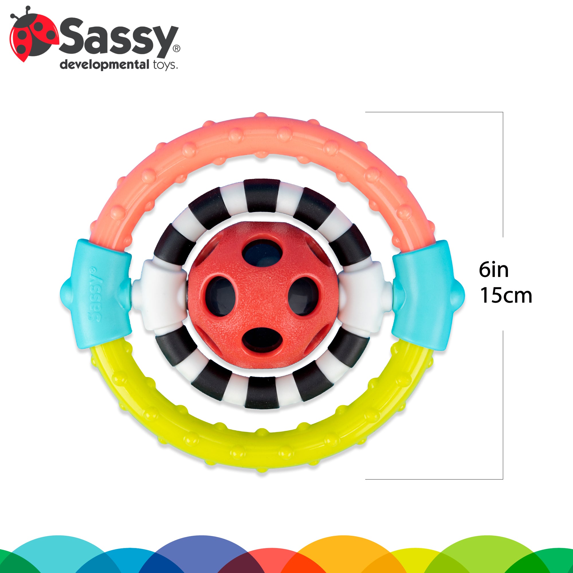 Sassy - Spin & Chew Flexible Ring Rattle