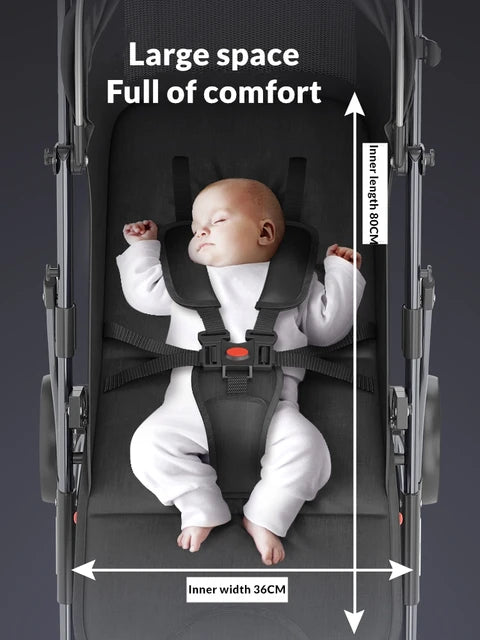 Baby Travel Stroller - Black