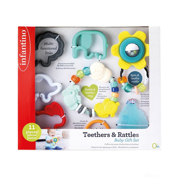 INFANTINO - Teether & Rattles Baby Gift Set