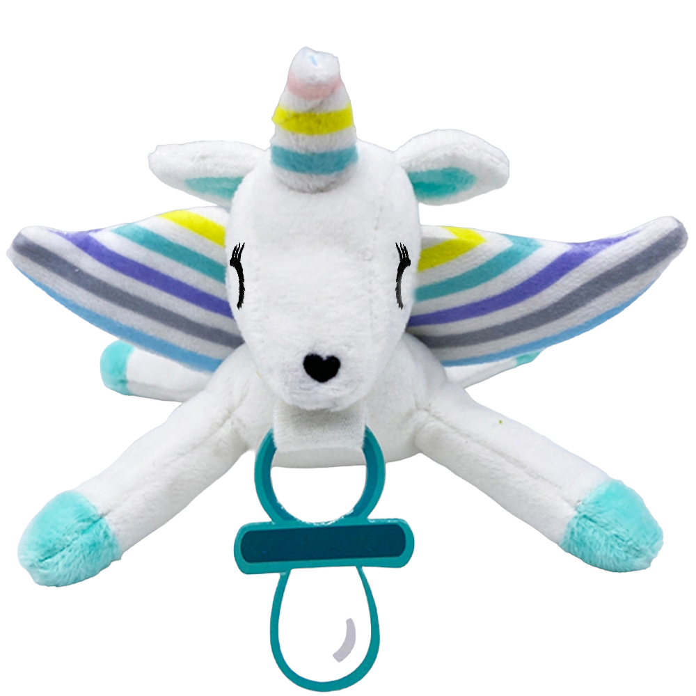 Baby Works - Pacifier Plush Holder (Unie The Unicorn)