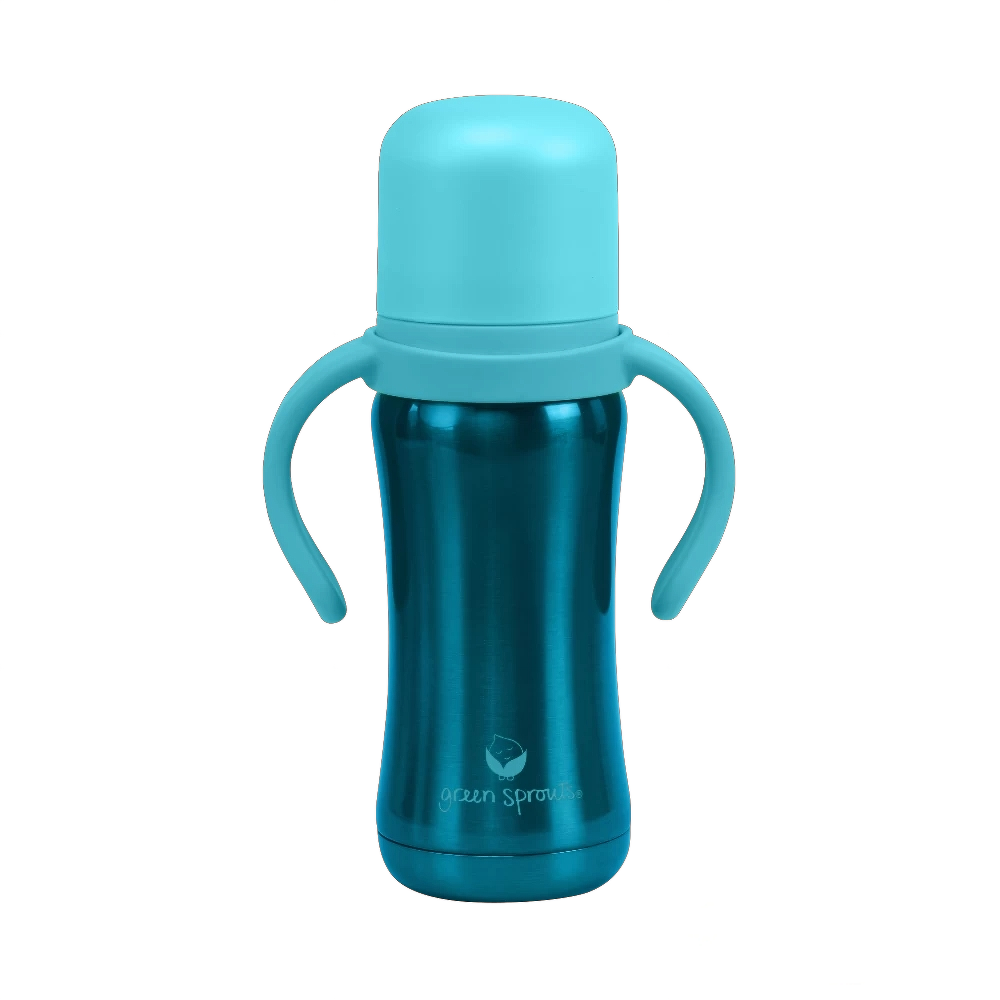 Green & Sprouts - Sippy Cup Stainless Steel 6oz - Aqua