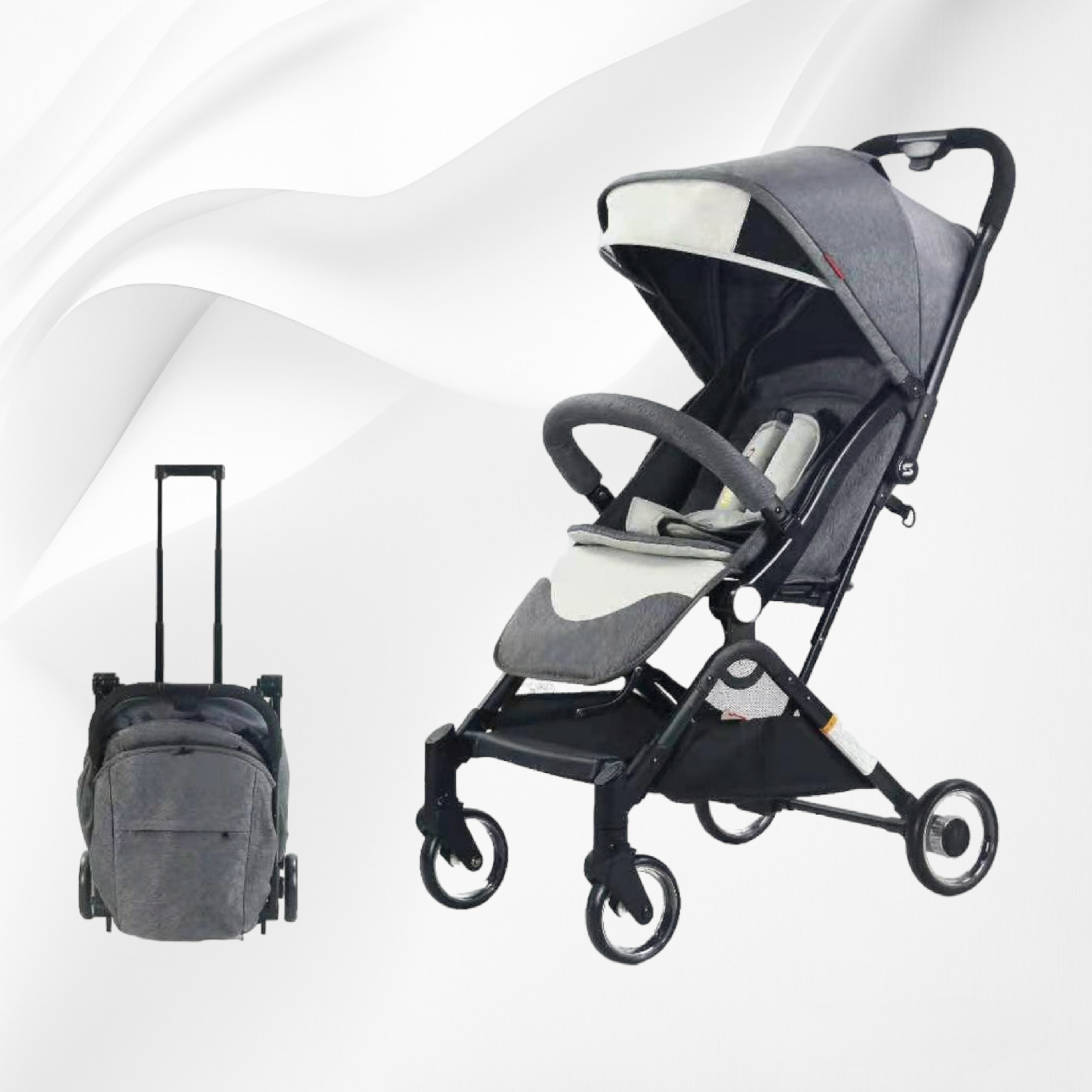 (SDB Baby) Baby Travel Stroller - Grey