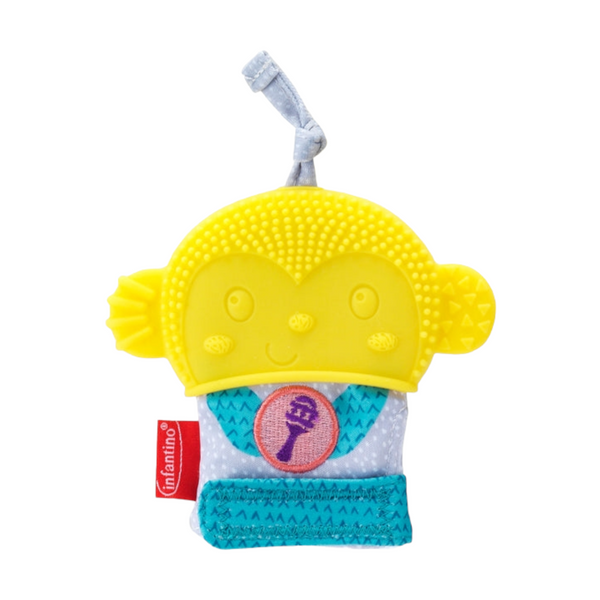 INFANTINO -  Rattle & Crinkle Teething Mitten