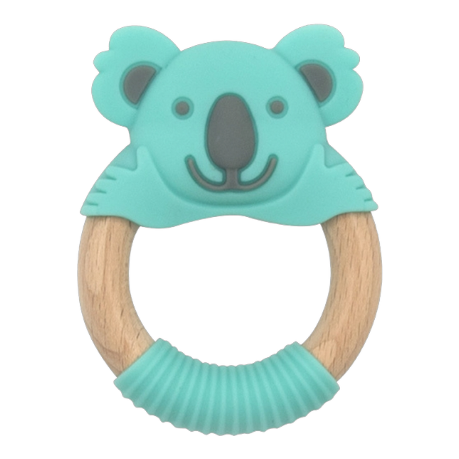 Baby Works - Silicone & Beechwood Teething Rings (Kenny The Koala)