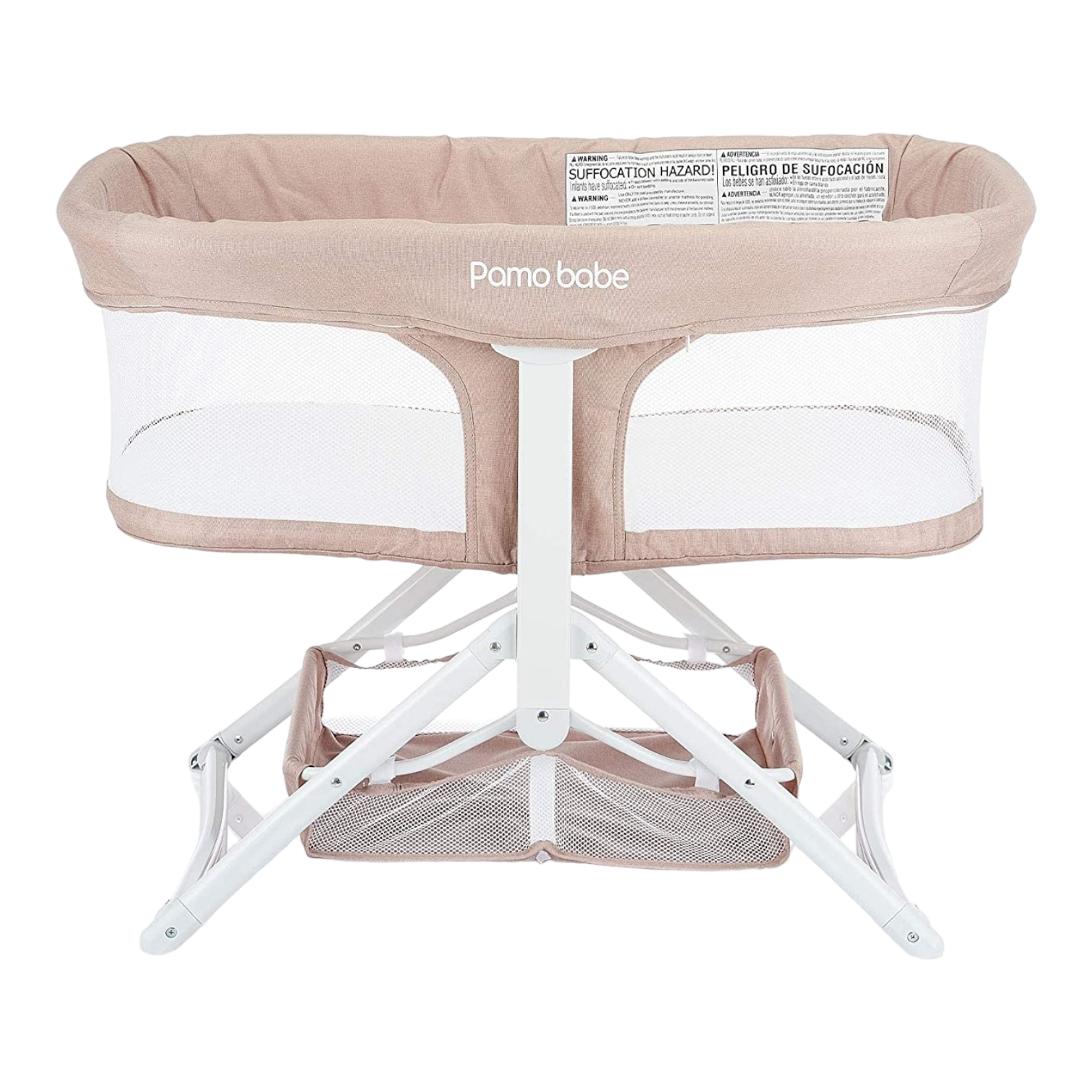 (Pamo Babe) 2in1 Foldable Bassinet - Pink