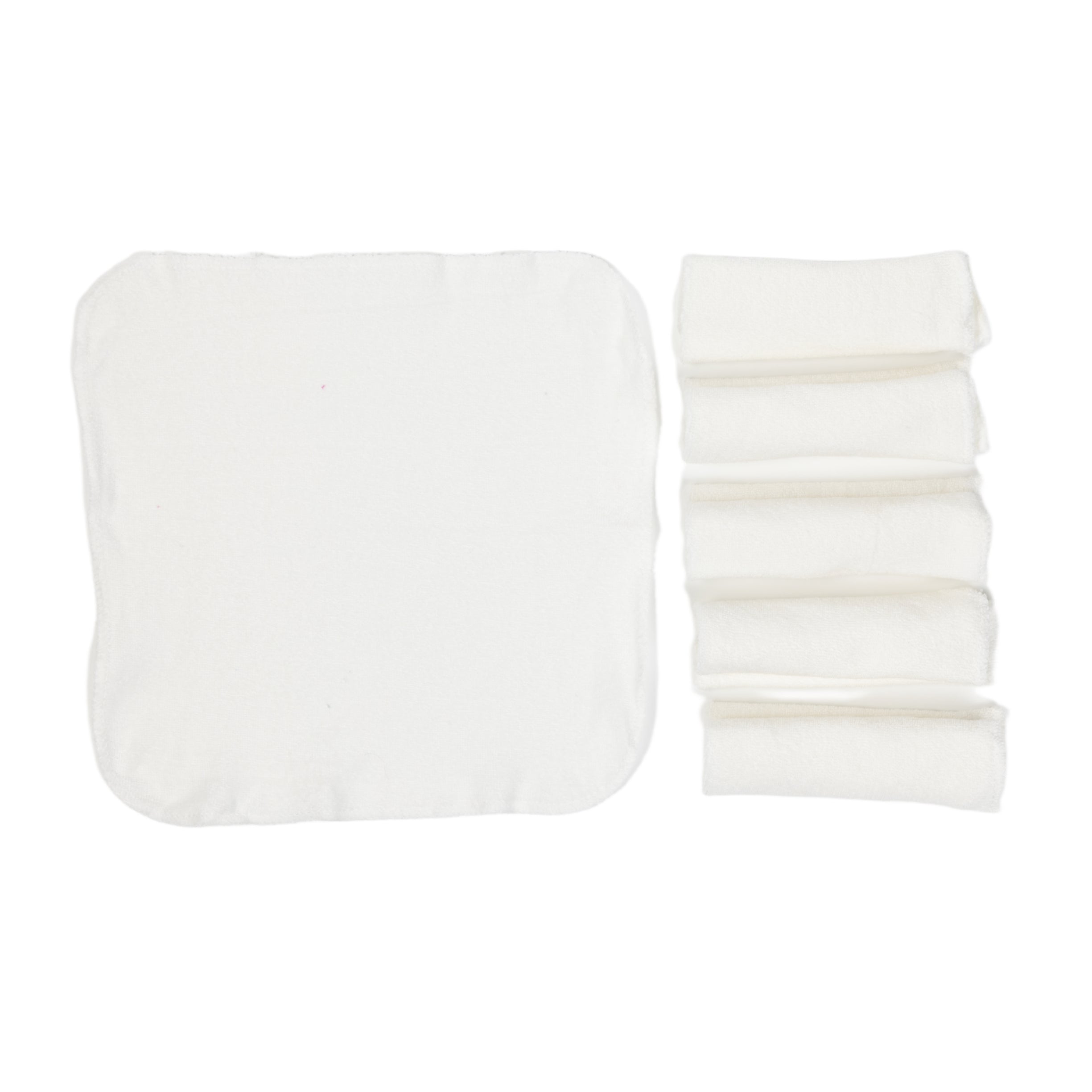 Baby  Wash Cloth - Face Towel Off White Pack 6pcs