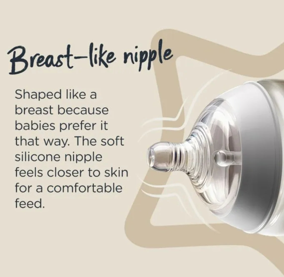 Tommee Tippee Closer to Nature Teats, Slow Flow x 2 - Clear