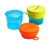 Boon - SNUG Snack Containers With Stretchy Silicone Lids -Girl