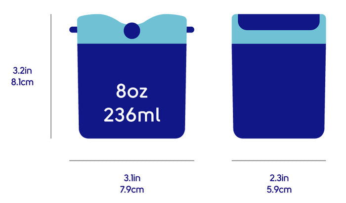 SnackBox - NEW Little Finger Friendly Snack Box (Blue)