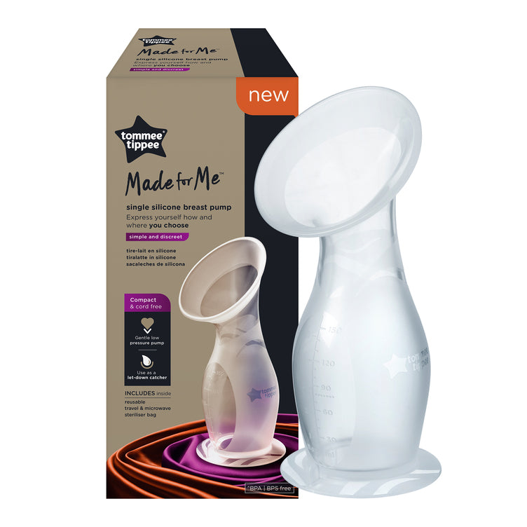 Tommee Tippee Silicone Manual Breast Pump and Let Down Catcher to Express, Relieve or Catch Excess Breast Milk