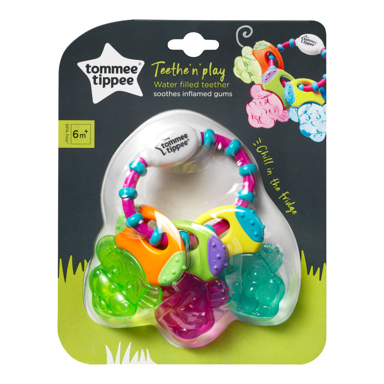 Tommee Tippee Teethe n Play Water Teether, (6 months +) - Multi Colour