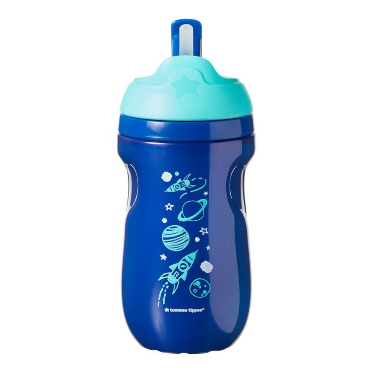 Tommee Tippee Insulated Straw Cup, 260ml - Blue