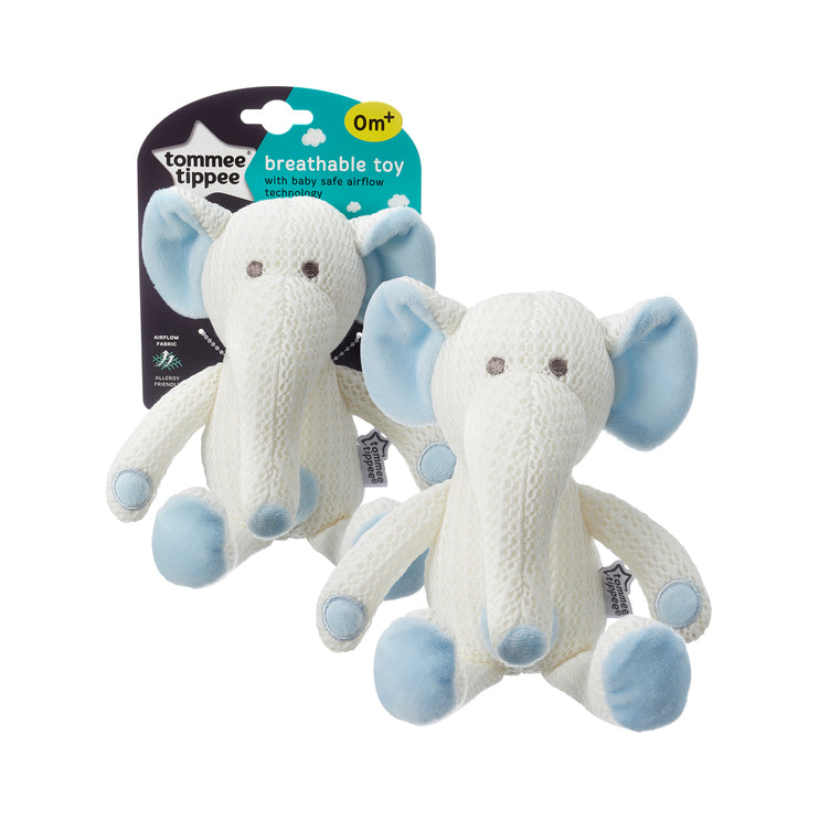 Tommee Tippee Breathable Toy, Eddy The Elephant - Blue