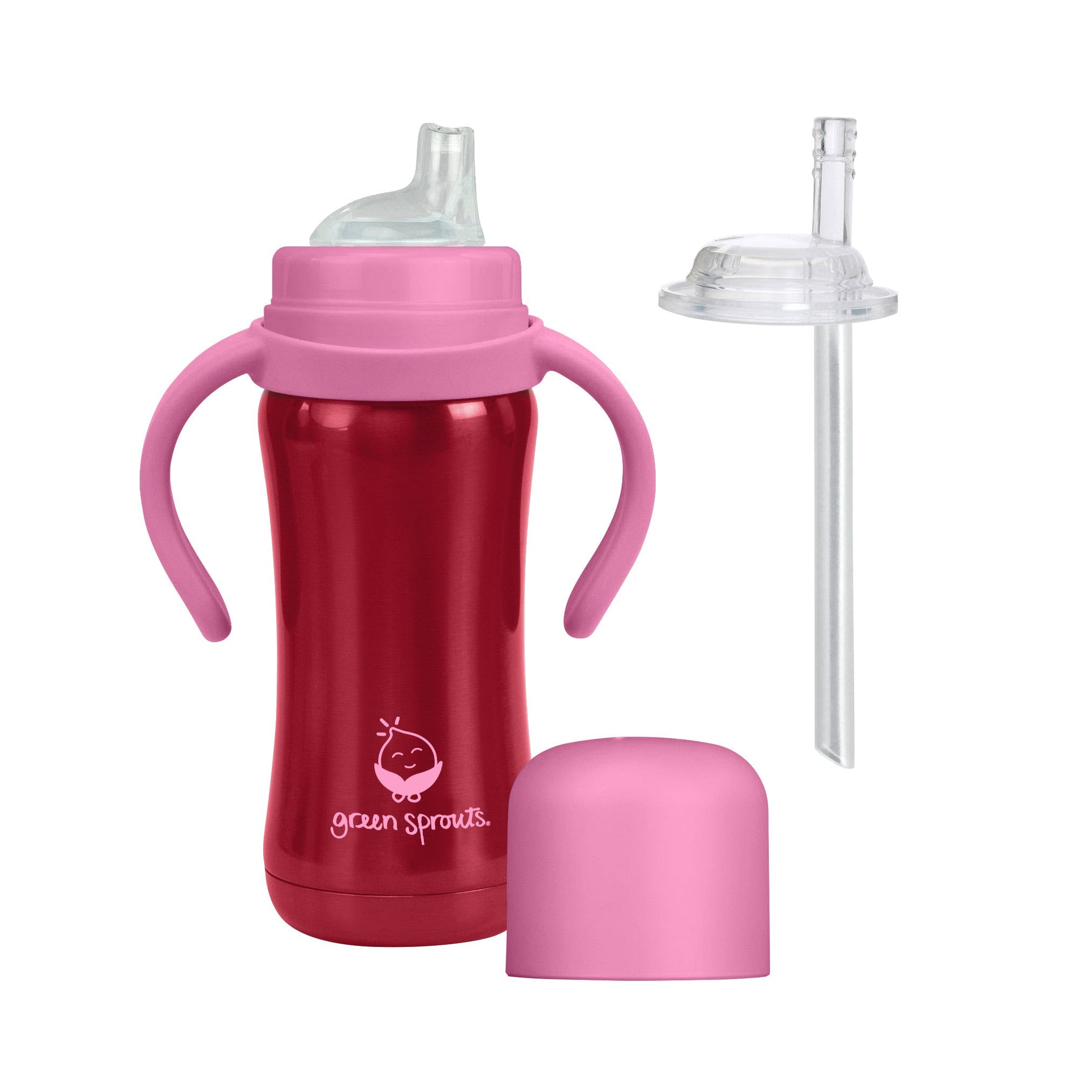 Green & Sprouts - Sippy Cup Stainless Steel 6oz - Pink