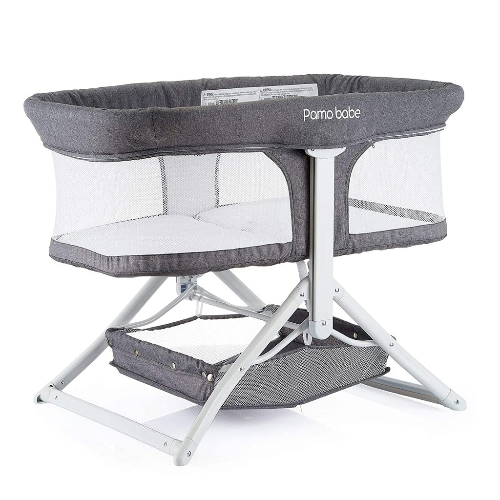 (Pamo Babe) 2in1 Foldable Bassinet - Grey