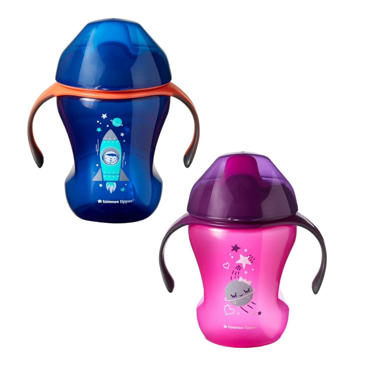 Tommee Tippee Easy Drink Cup, 230ml (Blue/Purple)