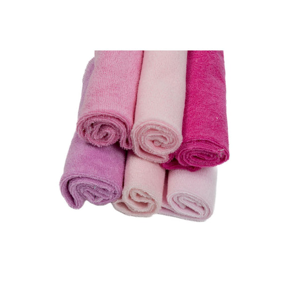 Baby  WashCloth - Face Towel Plain Pack 6pcs (Girls)