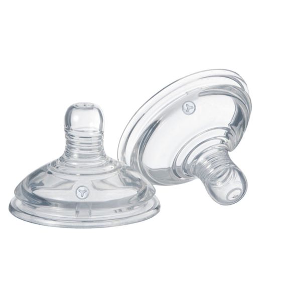 Tommee Tippee Closer to Nature Teats, Fast Flow x 2-Clear